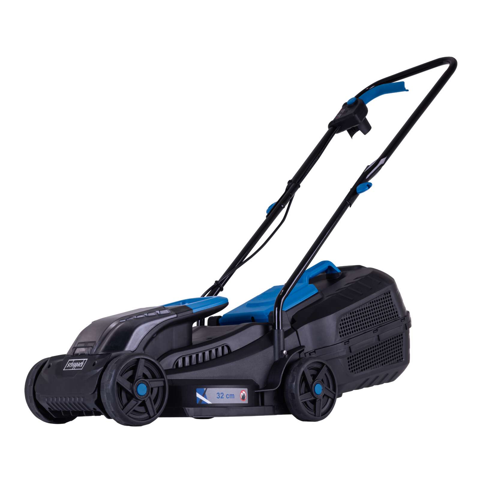 Akku-Rasenmäher BC-MP320-X Scheppach | Brushless | 32cm Schnittbreite | für 250-300m2 | 30L Fangkorb