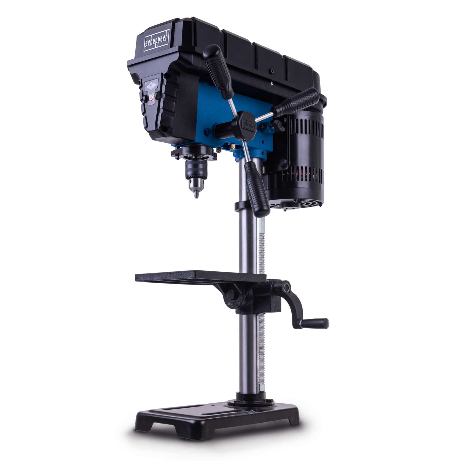 Tischbohrmaschine TBM250 Scheppach - 230V 550W | 1,5-13mm Bohrfutter | Bohrtiefe 50mm | Drehzahl 510-2430 u/min | 127mm Ausladung | Tisch 194x165mm