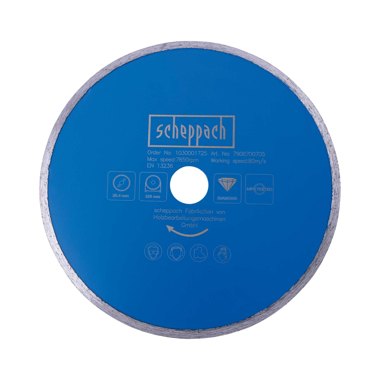 Diamant Trennscheibe Scheppach - Ø 200 x 25,4 mm