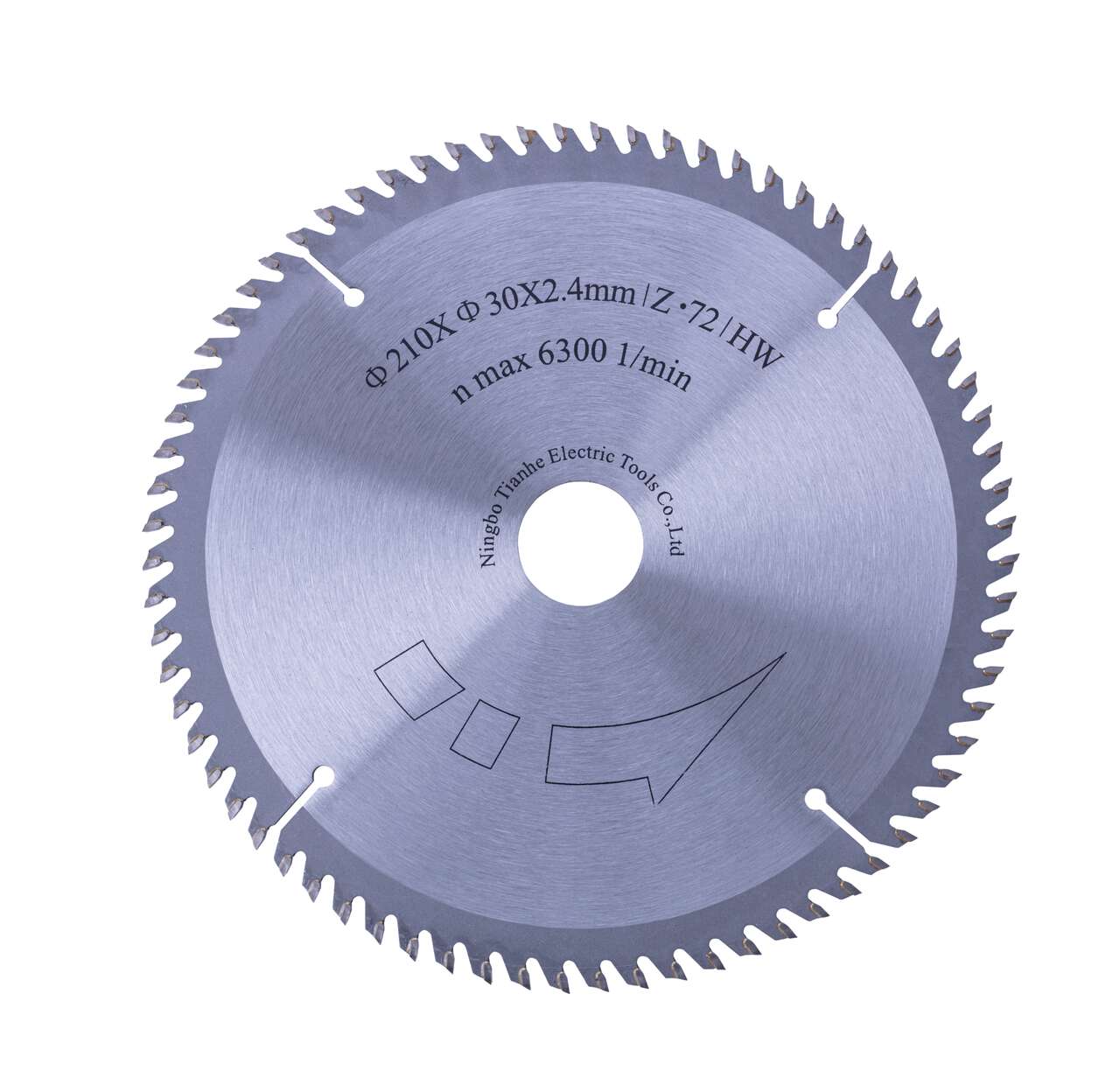 HW Kreissägeblatt Ø 210 x 30 2,4 x 1,6 mm / Z72