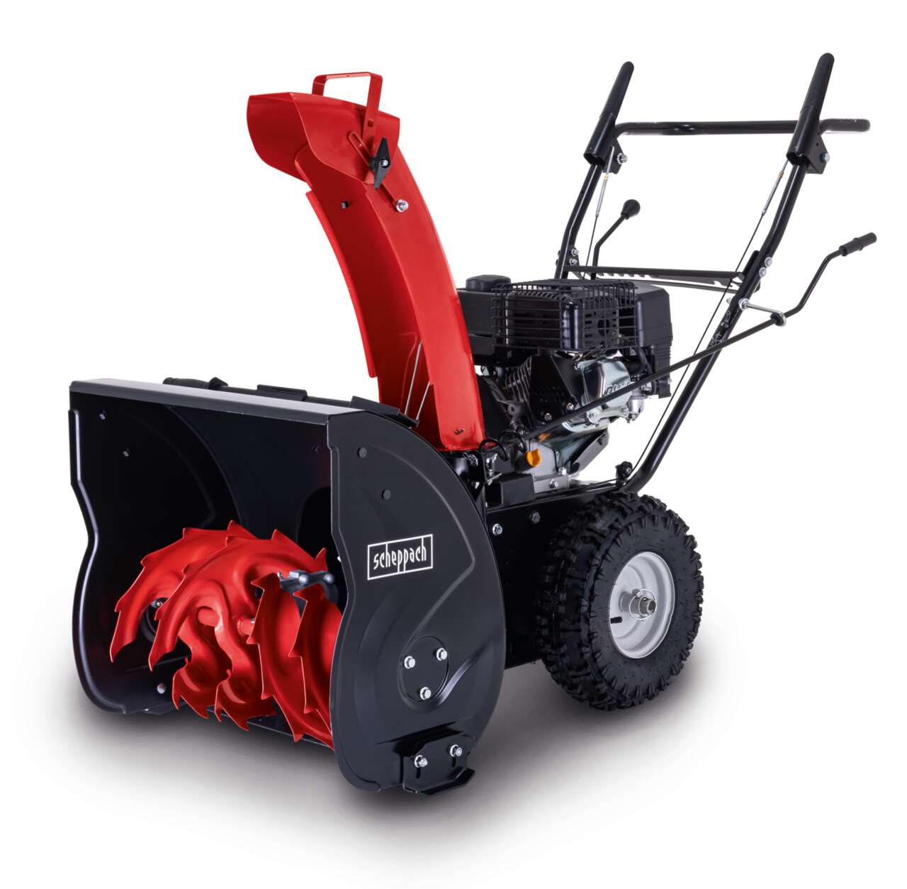 Benzin-Schneefräse ST570 Scheppach – 5,6 PS | 57cm Breite / 53,5 cm Höhe | 6m Wurfweite | Radantrieb