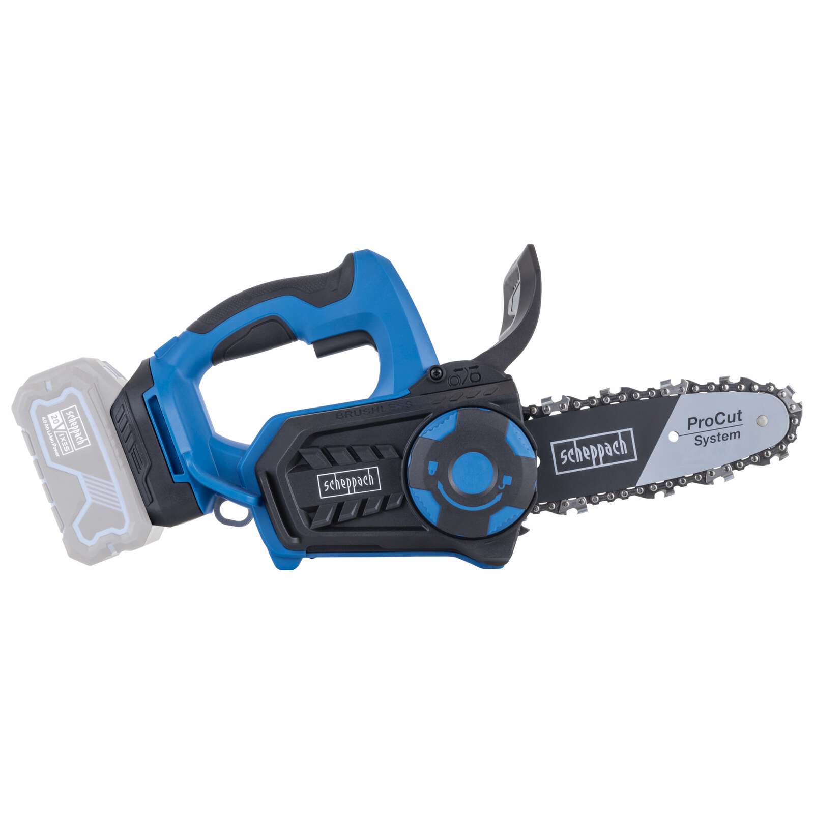 Akku Kettensäge BC-TCS200-X - Brushless | Schnittlänge 17,5cm | Schwertlänge 20cm (Procut) | 7m/s Schnittgeschwindigkeit