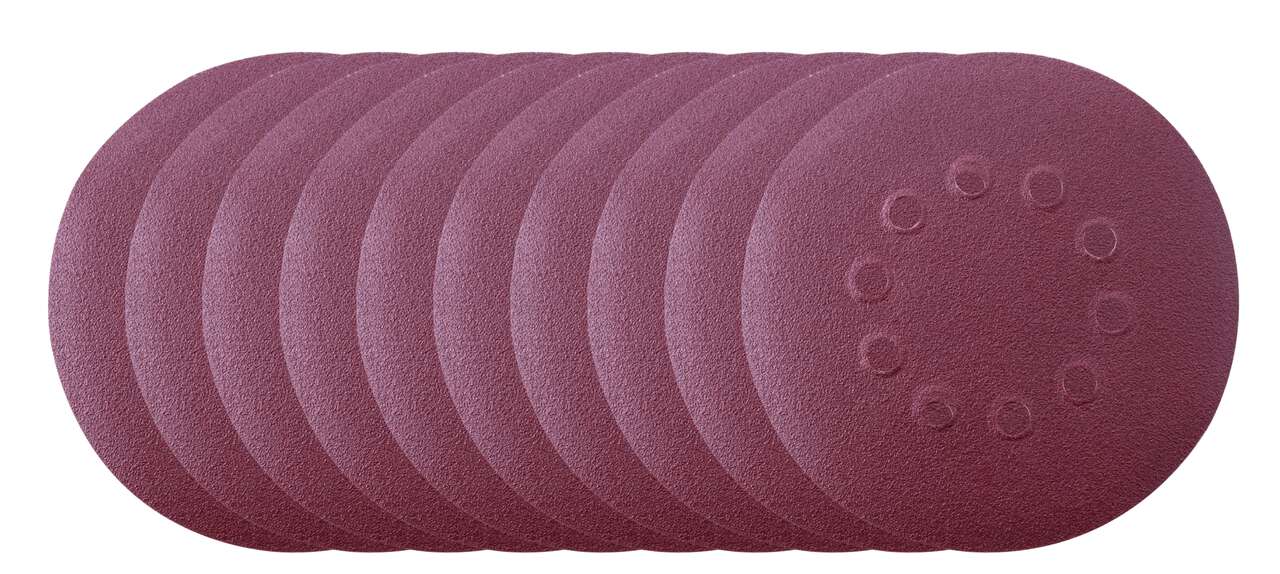 Schleifpapier Set Rund K100 10 Stück für DS210 DS200 DS920 DS930 - Scheppach