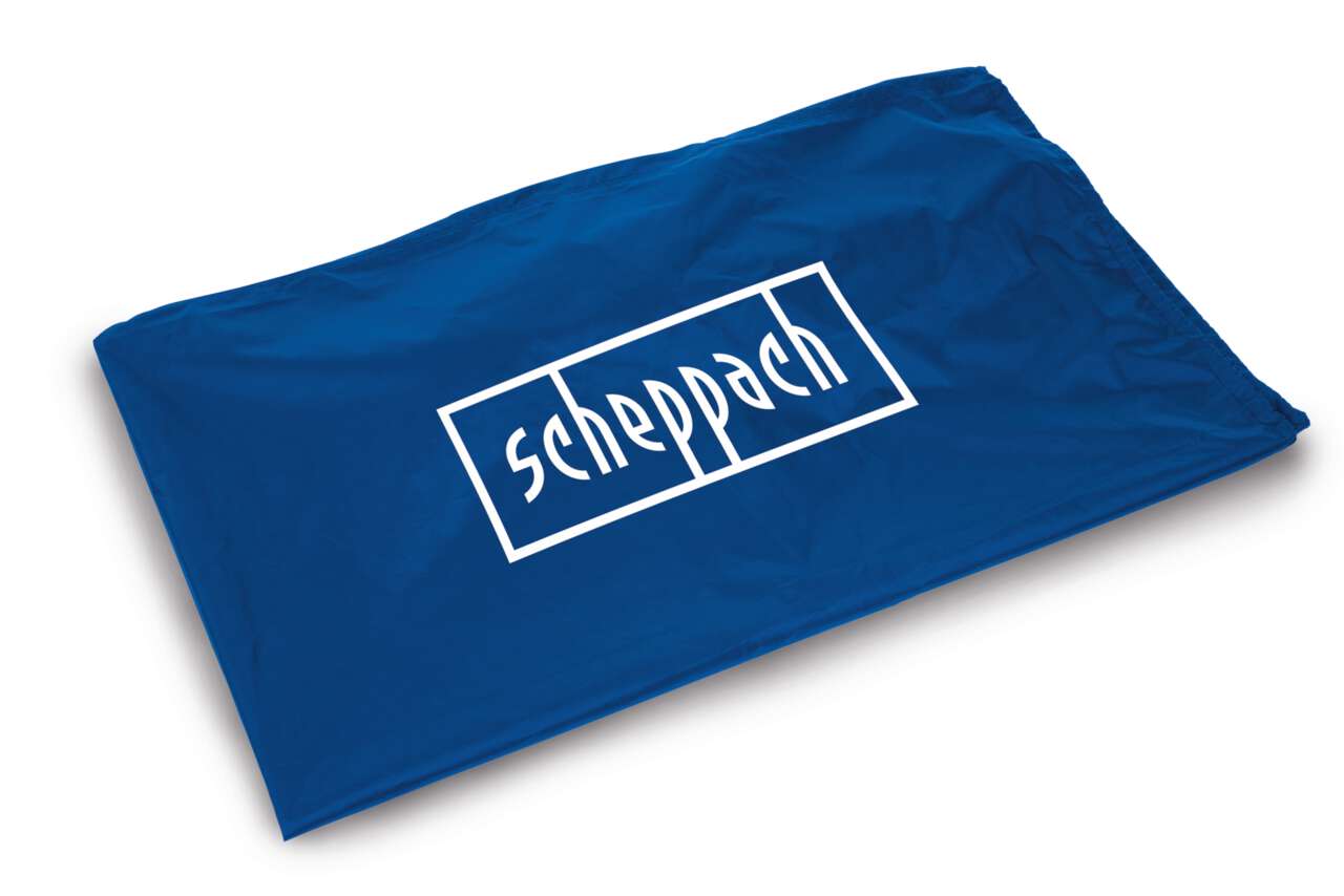 Abdeckhaube blau Scheppach - 1050 x 1200 x 1100 mm | Wasserfest & UV30-Resistent | für Wippkreissägen, Holzspalter, Grills uvm