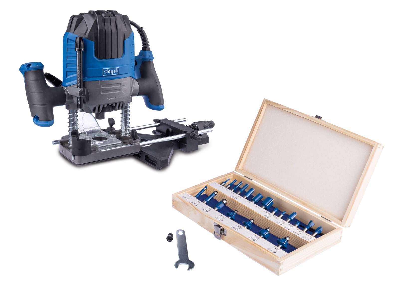 Oberfräse WRT1200 Scheppach (DIY) - 1200W | Frästiefe 55mm