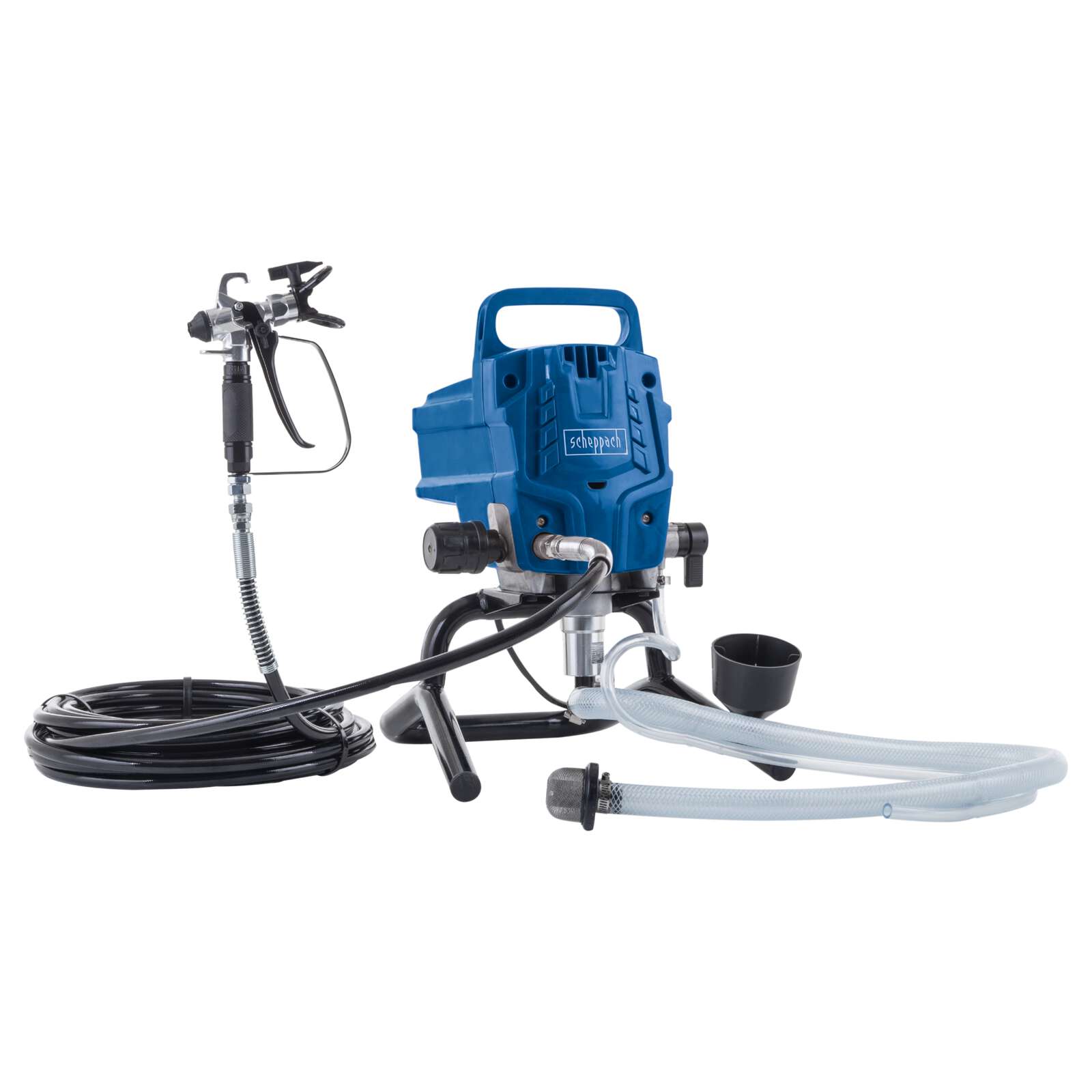 Airless Farbsprühsystem PTSA600 Scheppach - 950W | bis zu 600m²/h | 227bar max. Arbeitsdruck | 2,0 L/min | Sprühbreite 250-310 mm