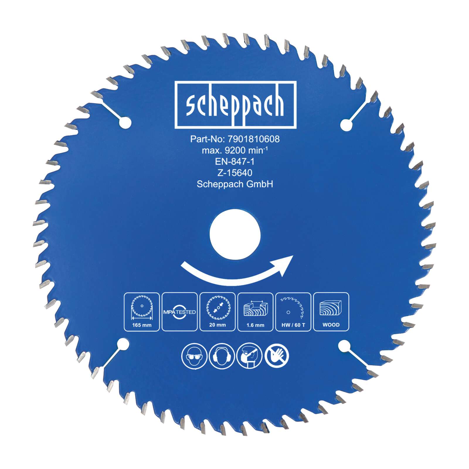 HW KREISSÄGEBLATT Ø210 x 30 72T FÜR SCHEPPACH HANDKREISSÄGE PL75