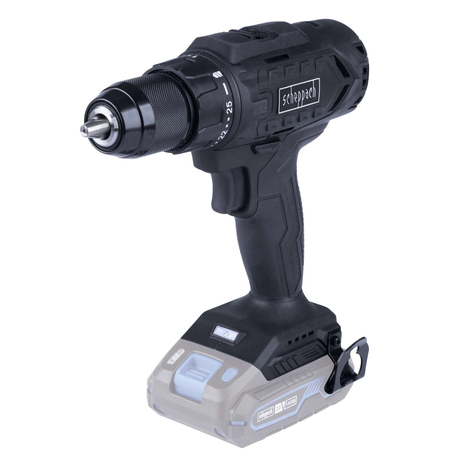 Akku-Bohrschrauber C-BS45BE-X Scheppach black - 20V | 1,5 - 13mm Spannbereich | 45Nm Drehmoment | 2in1-Funktion | LED-Leuchte