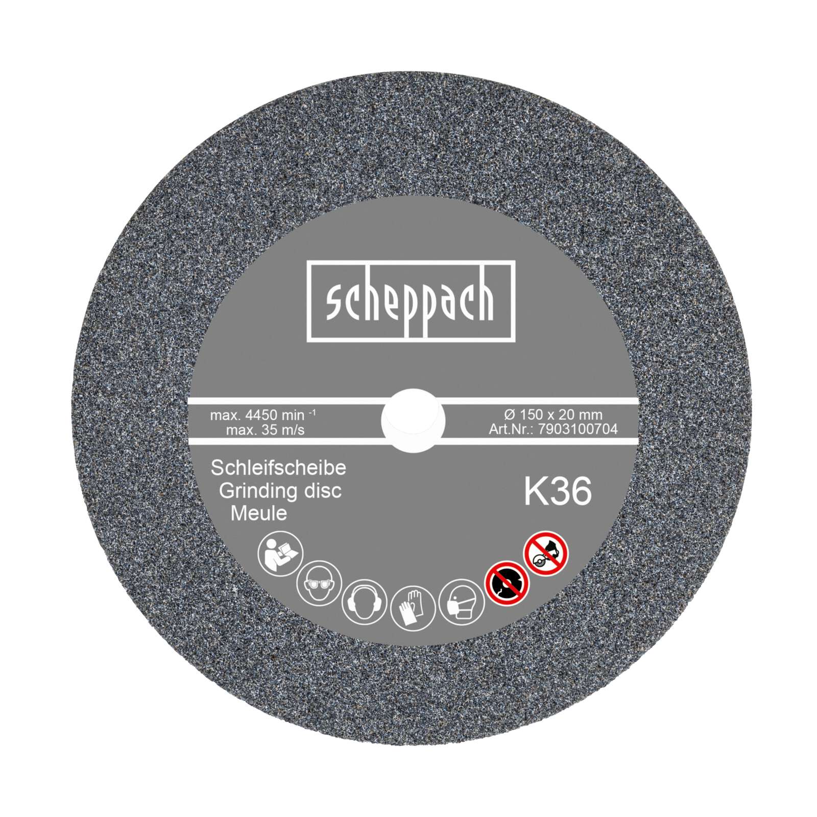 Schleifscheibe Ø 150 x 20 x 12,7 mm K 36