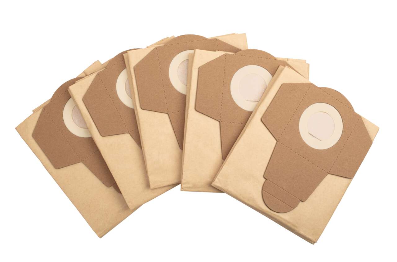 Papier Vacuumbeutel für Nass-/Trockensauger - 5er Pack Scheppach