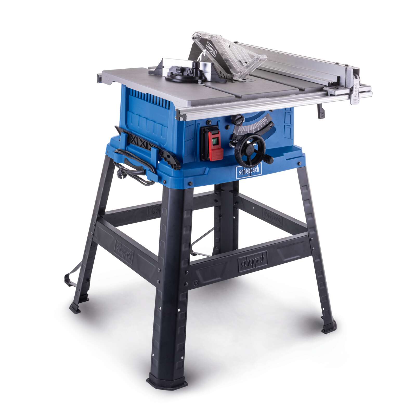 Tischkreissäge HS105 Scheppach - 2000W | 90mm Schnitthöhe | Ø255mm | schwenkbar bis 45° | 640x920mm Tischverbreiterung | inkl. Querschneidlehre