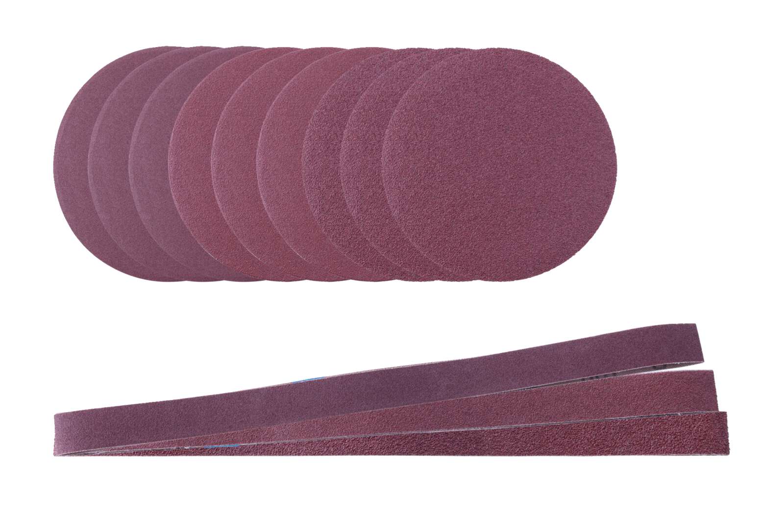 Schleif-Set Scheppach - 12-teilig | 3x Schleifpapier | 1x Schleifband