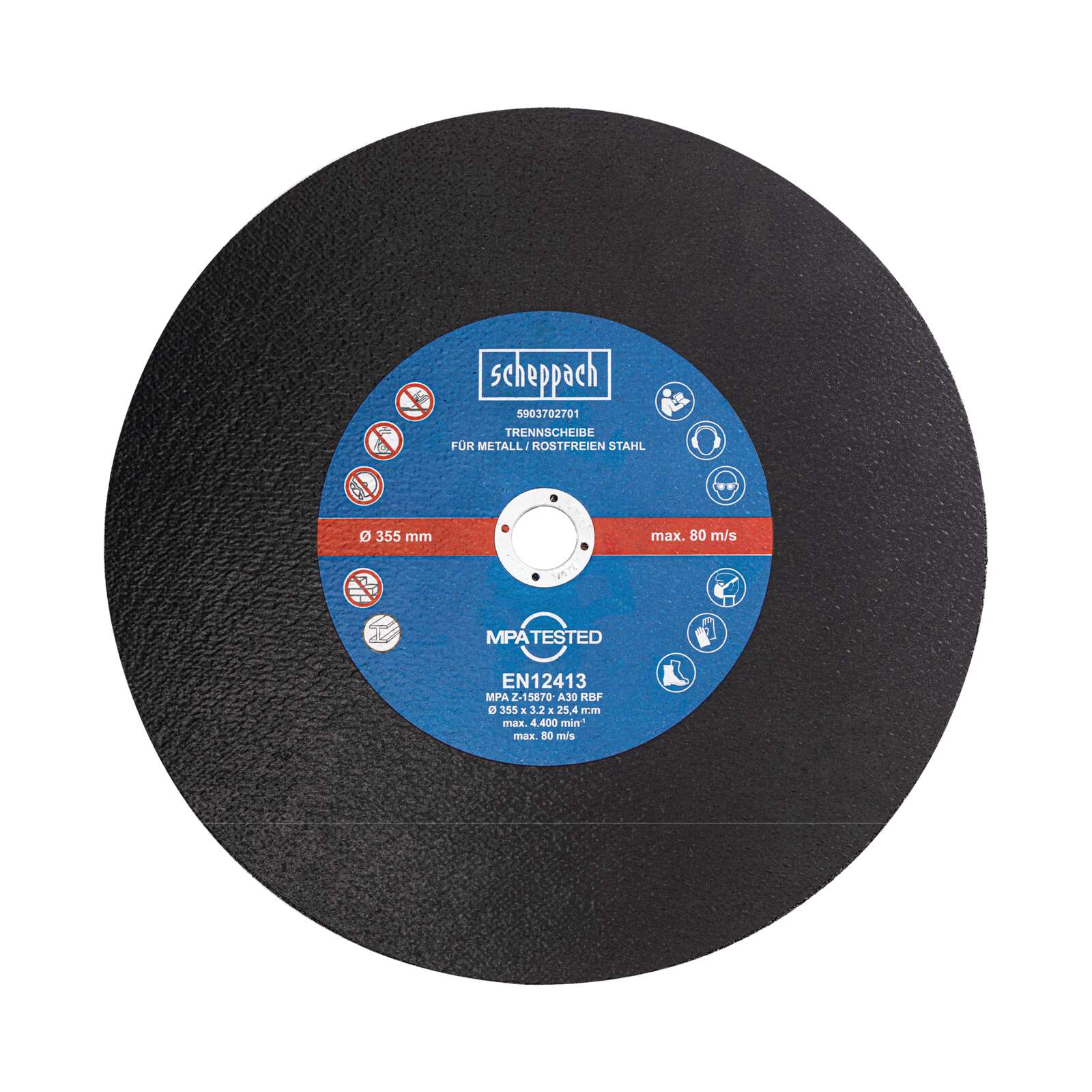 Trennscheibe Scheppach - Ø 355 x 25.4 x 3.2 mm | Metall