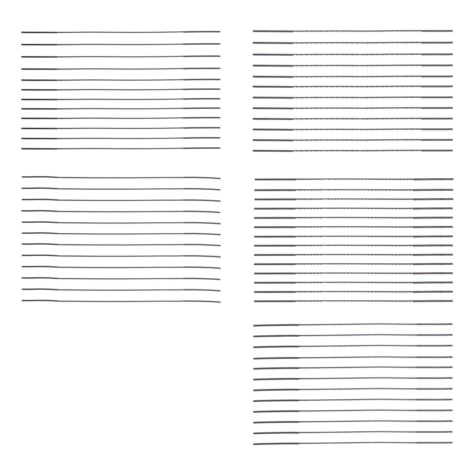 Universal 60tlg. Sägeblatt-Set Dekupiersägeblätter Scheppach - 60 Stück (5x12 Stück)