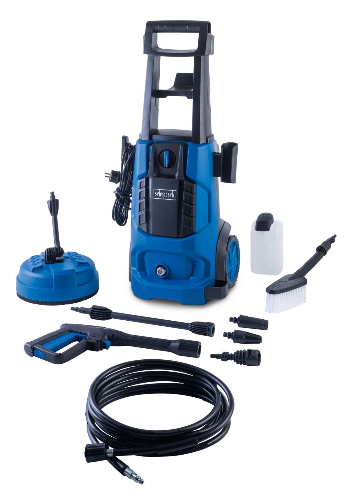 Elektro-Hochdruckreiniger HCE2600 Scheppach - 2400W | 180bar | 5m Schlauch | 480L/h