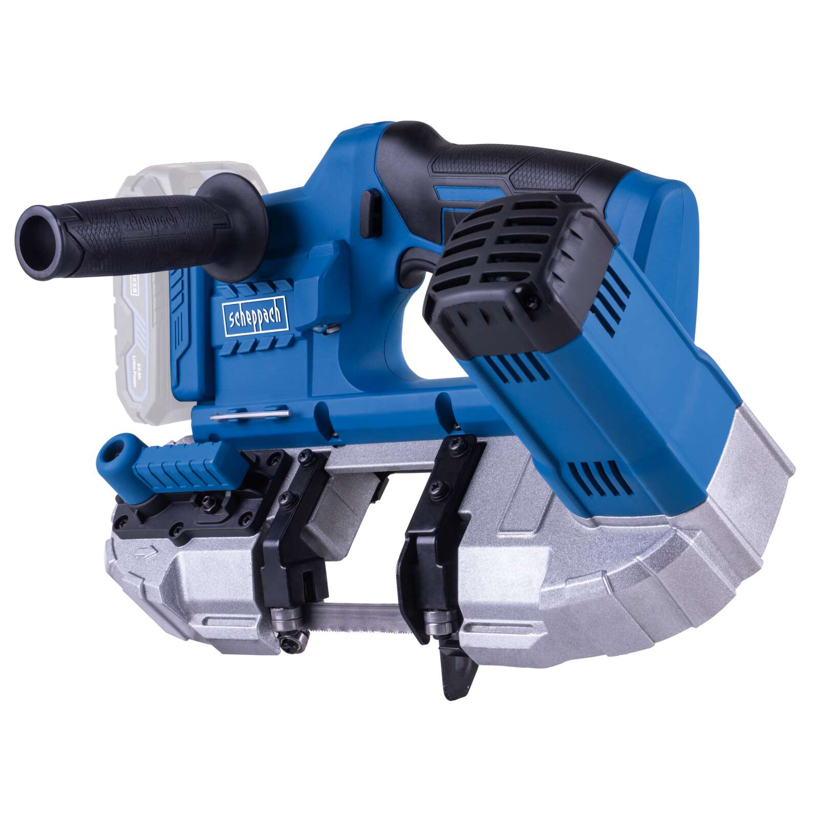 Akku Metallbandsäge C-MBS635-X Scheppach - 20V | 330-630min-1 Drehzahleinstellung | 63,5cm Schnittdurchmesser | 1,4 - 2,7m/s Sägegeschwindigkeit