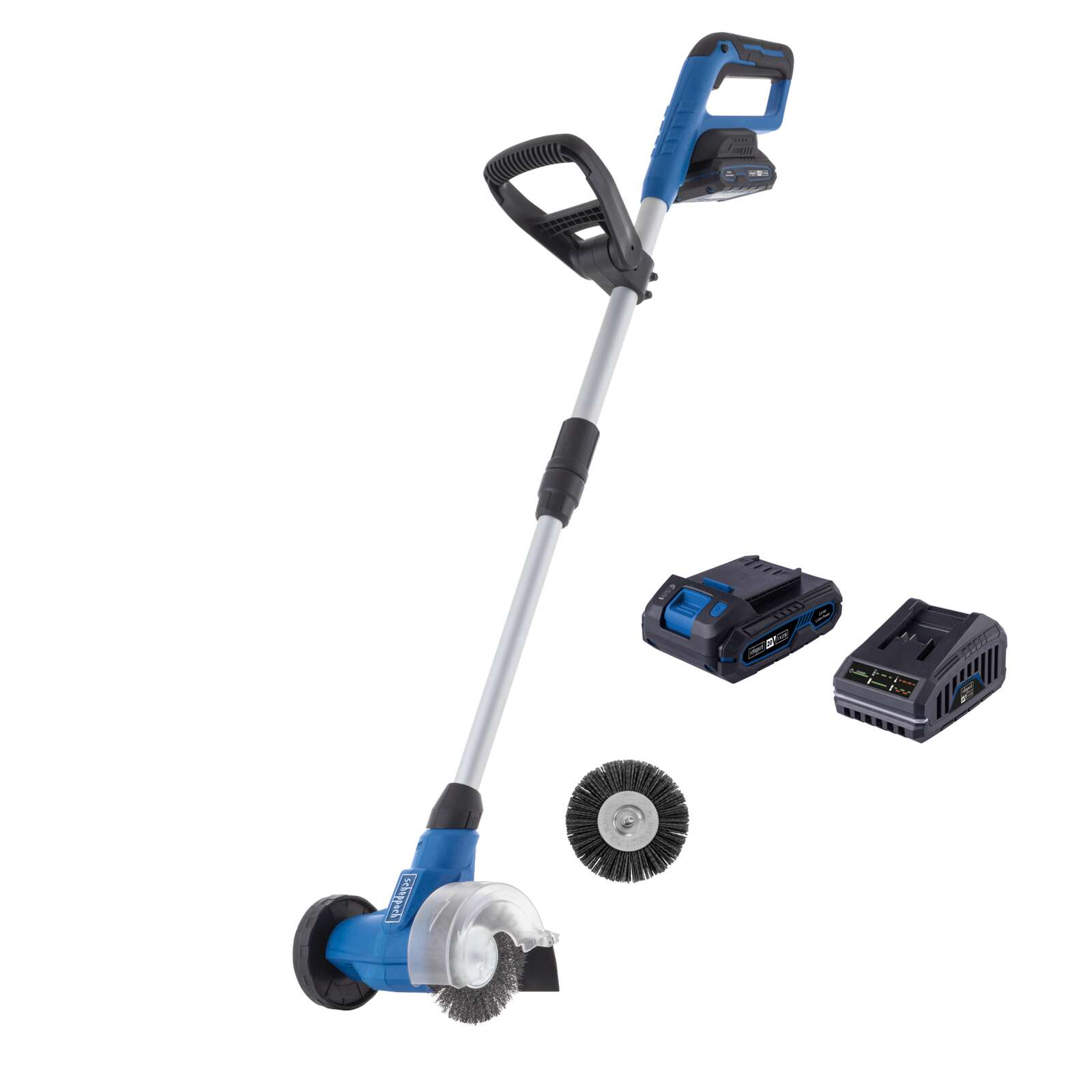 Akku-Unkrautfugenbürste C-FR100-X Scheppach - 20V | inkl. 2Ah Akku + 2,4A Ladegerät