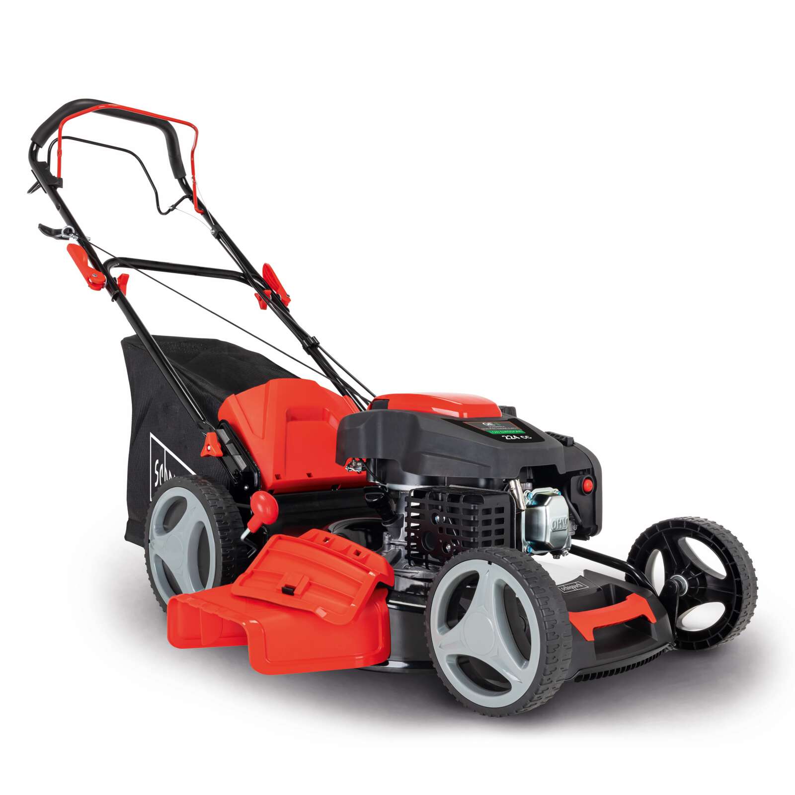 Benzin Rasenmäher MS226-56 Scheppach - 6PS | 65L Fangbox | 56cm Schnittbreite | 25-75mm Schnitthöhe | Easy Clean