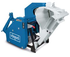 Scheppach-Wippensäge mit 700-mm-Schnittbreite, Motorantrieb und Gelenkwelle