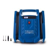 Scheppach-Kompressor mit LCD-Display, 230V/12V-Anschluss, inkl. Reifenfüller und Adapter