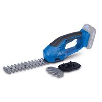 Akku-Gras & Strauchschere C-HTGS200-X Scheppach. Schnittbreite 90mm, Schnittlänge 200mm, 2in1. Inklusive zwei verschiedene Schneidblätter.