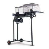 Holzspalter mit 7t Spaltkraft und 52cm Spaltlänge, inkl. Untergestell und Gitterkorb. 230V Betriebsspannung.