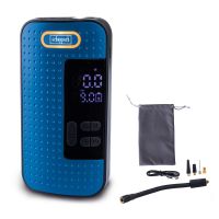 Der Akku-Handkompressor AC10/8V Scheppach mit 8V, 10,3 bar Druck und 2000 mAh Akku. Fünf Betriebsmodi für flexible Nutzung. Inklusive USB-Kabel, drei Düsen und einer Tasche.