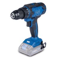 Scheppach Akku-Bohrschrauber mit LED-Anzeige und Gürtelclip, Drehmomentstufen 25 Nm und 45 Nm
