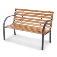 Die Gartenbank PX-GB-1 Practixx ist 120 cm lang und kann bis zu 160 kg tragen. Sie ist aus Holz in Anthrazit und bietet eine stabile sowie moderne Konstruktion.