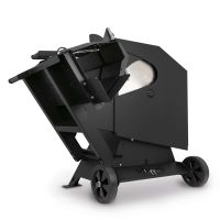 Wippsäge WOX D700 Black Edition von Scheppach. Inklusive Wippenverlängerung. 400V, 7500W. 700mm HW-Sägeblatt. Schnittlänge 250-1500mm. Schnitt-Ø 250mm.