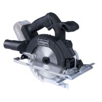 Die Akku-Handkreissäge C-HKS169BE-X von Scheppach verfügt über einen ergonomischen Griff und eine stabile Metallbasis für präzise Schnitte. Sie bietet eine einfache Einstellung der Schnitttiefe und einen zuverlässigen Elektromotor.