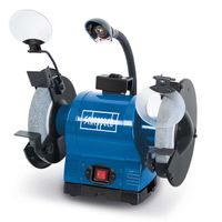 Der Scheppach Doppelschleifer BG200 verfügt über zwei Schleifscheiben und eine flexible Arbeitsleuchte für präzises Arbeiten. Die Maschine hat eine Leistung von 550W und arbeitet mit 230V 50Hz.