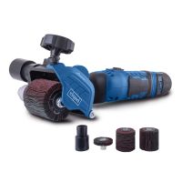 Satiniermaschine MRS500 von Scheppach mit 10-60 mm Bürstenbreite, variabler Drehzahl und inkl. Schleifbürstenset. Ideal für Renovierungsarbeiten.