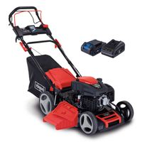 Benzin-Rasenmäher MS225-53E VS Scheppach - 6PS | 53cm Schnittbreite | Radantrieb | 65L Fangbox