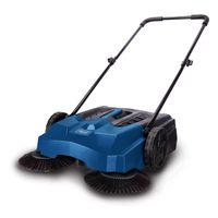 Scheppach Kehrmaschine Trike-S mit dreifach gebündelter Bürste und Lenkarm für präzise Reinigung