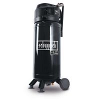 Scheppach Kompressor mit 50L Kessel, 2,0 HP, 220 L/Min, 230V, 1500W, ölfrei und wartungsarm. Gezeigt von der Seite.
