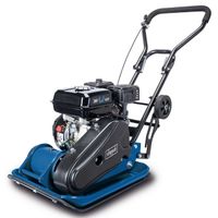 Scheppach-Rüttelplatte mit Motor und Fahrvorrichtung, 1.5 kW Leistung