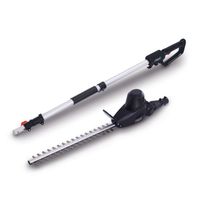 Elektro-Teleskopheckenschere mit ausziehbarem Griff und langem Messer für präzises Schneiden