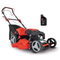 Scheppach-Gartenschleifer mit Motor, Ölbehälter und ergonomischem Griffsystem