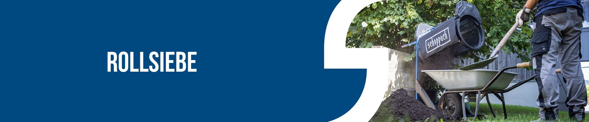 Rollsieb von Scheppach im Einsatz mit Arbeitskolonne
