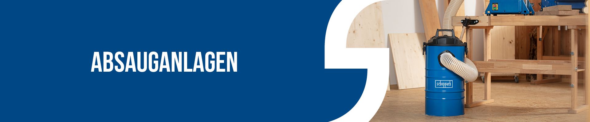 Absauganlage für Heimwerker und Werkstätten, mit integriertem Staubsauger für Staub- und Partikelabscheidung