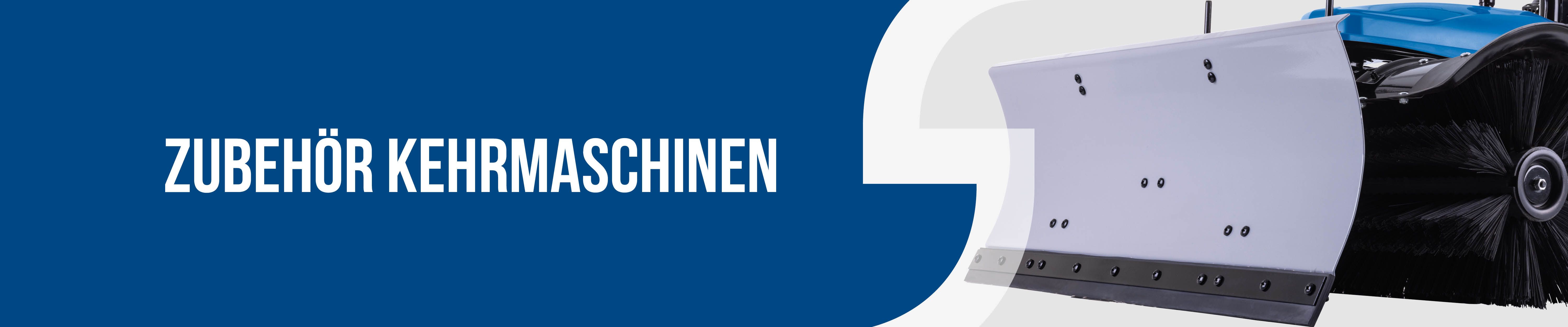 Scheppach-Zubehör für Kehrmaschinen mit rotem Griff und Bürstenaufsatz