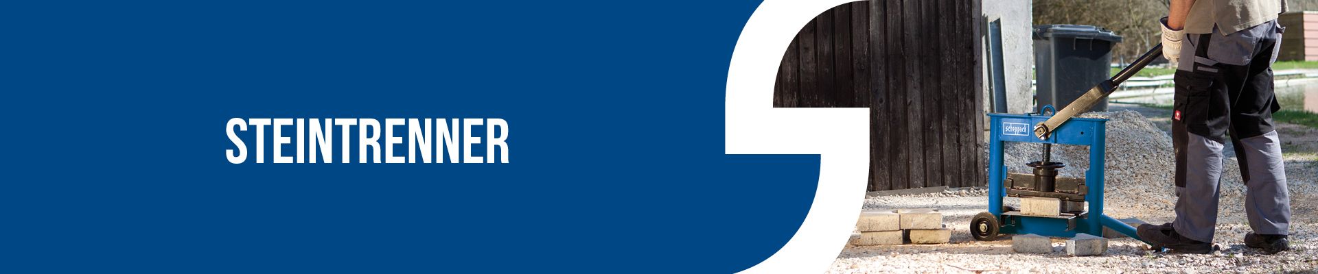 Steintrenner von Scheppach, Baumaschine zur Trennung von Gesteinsschichten