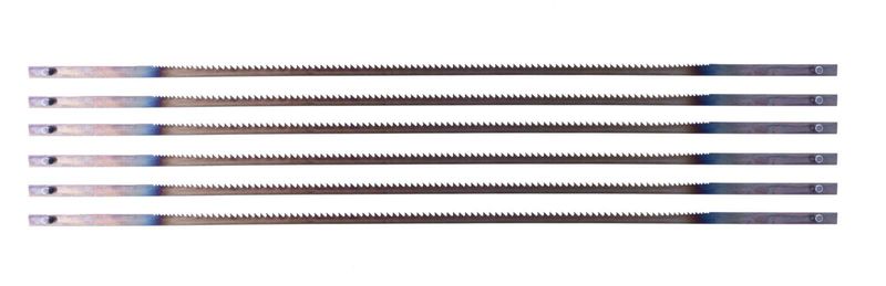 12 Stück Dekupiersägeblätter DSB PINS 6Z - Made In Germany, Für Maschinen Mit Stiftbefestigung