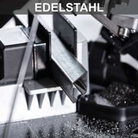 Die Metallbandsäge MBS1200 von Scheppach bietet 1200W Leistung, 127mm Schnitthöhe, Vario-Speed und einen Arbeitstisch mit LED-Beleuchtung.