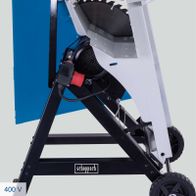 Wippkreissäge mit Wippenmechanismus und 400-Volt-Antrieb, inklusive Verlängerung