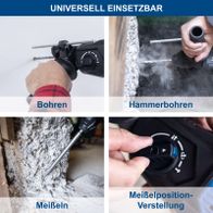Mehrzweckbohrwerkzeuge für präzises Bohren und Aufbohren mit Hammerfunktion