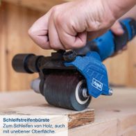 Scheppach Schleifstreifenbürste für Holzschleifung mit unebener Oberfläche
