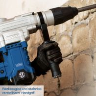 Ergonomischer, stufenlos verstellbarer Handgriff für präzise Kontrolle beim Bohren und Schlagen