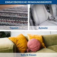 Möbelreinigungselemente: Teppich, Autositz und Sofa-Kissen für Scheppach-Nass-/Trockensauger.
